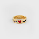 DOODLE RNG(6mm) SILVER925(18K GOLD PLATED)
