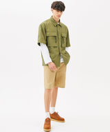 TWO POCKET STRING HALF SHIRTS (BEIGE) (6585203654774)