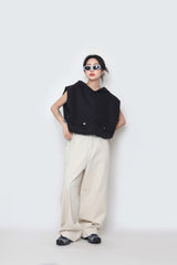 ビゾスナップワイドパンツ / Bizo Snap Wide Pants