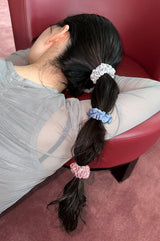 mini pleats scrunchie - 4set