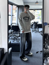 보스턴 나염 오버핏 맨투맨