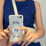 [セット]ブルーリボンフォーンケース・グリップ / [SET] present series : blue ribbon lI phone case / griptok