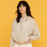 フーディ―ウィンドブレーカー / HOODIE WIND BREAKER_CREAM GREY