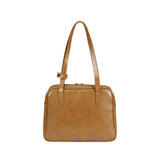 トラペゾイドミドルショルダーバッグ / Trapezoid Middle Shoulder Bag (camel)