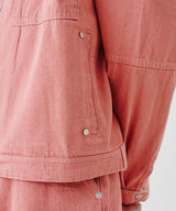 NO COLLAR CROPED JACKET (PINK) / SET-UP
