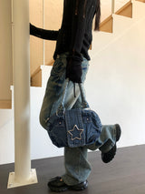 Luckett Y2K Kitsch Star Belt Denim Mini Shoulder Bag
