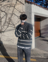 Other Border Half Zip Up Knit (3color) (6660749131894)
