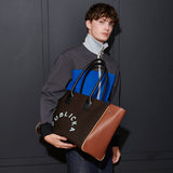 BIG SHOPPER BAG, BROWN (6632609382518)