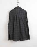 Contw Vintage Linen Boxy Check Shirt