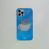 キャットインプールハードアイフォンケース / [set] cat in pool hard case