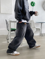No.0602 G ウォッシングバルーンワイドデニムパンツ