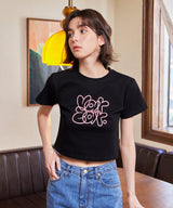グラフィティクロップ半袖Tシャツ