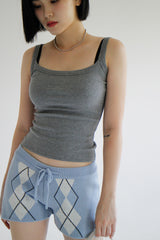 アーガイルニットショートパンツ / Argyle Knit Short Pants (3color)