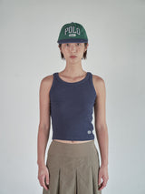 WAFFLE COTTON TOP [ NAVY ]