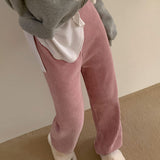 [BELLIDE MADE / 2 lengths] velour corduroy training pants