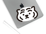 WHITE TIGER FACE BIG REMOVABLE STICKER (6538522787958)