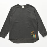 [Patchwork Sweatshirt] Charcoal (6626238136438)