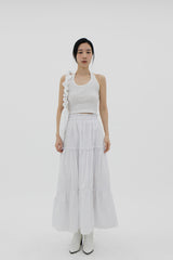 フリルカンカンロングスカート/Frill kangkang long skirt (3color)