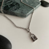 ロックボールドチェーンネックレス/mal Lock Bold Chain Necklace