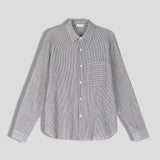 スモールチェックリネンオーバーシャツ (4 color)