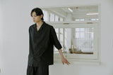 unisex folding shirts black