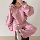 [BELLIDE MADE] Sailor Loose Fit Double-Sided Raised Half Zip-Up Sweat
