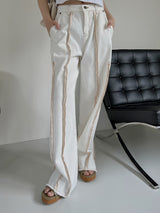 オーバーロックダートパンツ/overlock dart pants
