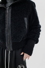 ブックルクロップハイネックジャケット/Bookle Crop High Neck Jacket (2color)