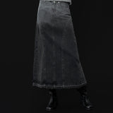 ヒースデニムロングスカート