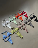 9 colors Basic Tanning Strap Bikini