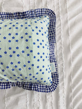 Candy Pop Checkered Frill Mini Cushion Cover Baby Pillow