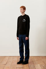 キルシーミドルチェリートレーナー／UNI MIDDLE CHERRY SWEATSHIRT KA [BLACK] (6597378310262)