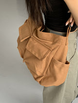 チュバットアメケージビッグポケットピグメントクロスバッグ / Tyubat Amecage Big Pocket Pigment Cross Bag