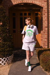 インフィニティーカレッジライフクルーネックアッシュグレイユニセックスTシャツ / Infinite college life crew neck ashgrey Unisex T-shirt