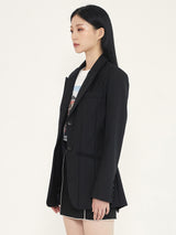 FORMAL WOOL JACKET - BLACK (6636695781494)