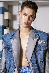 MCxQDAP GREY HYBRID DENIM BLAZER (4631384752246)