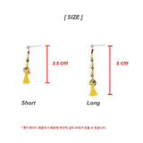 ハンドメード ミサンガ ソングピアス / SONG earring (10color) L