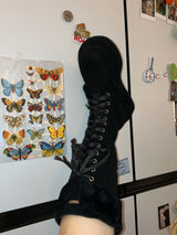 [MADE] Winter Angel Fur Boots (Dark Black)