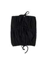 WAFFLE WRAP SKIRT & TOP (BLACK)