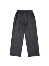 WOMEN COOL WIDE-FIT BANDING PANTS [GRAY]