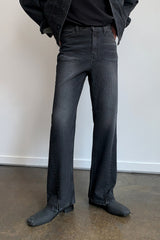 LOOKPINE LIN BLACK DENIM SET - PANTS (6690578432118)