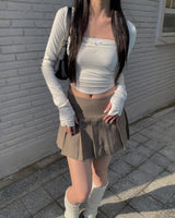 Ribbon sleeveless set