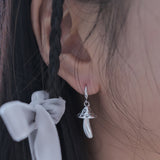 Umbrella mushroom earring