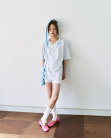 カラーブロックVネックTシャツ / COLOR BLOCK V-NECK T-SHIRT