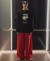 スーパーワイドロゴパンツ / [自主製作] Super wide logo pants (3 color)