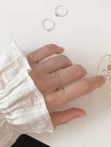 【5本セット】Cree Butterfly レイヤードリングセット