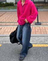 バレンタインオーバーワイドジーンズ