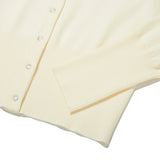 MONO CHERRY CROP CARDIGAN [IVORY]