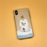 Polar bear jellycase (iphone case) (6638863384694)