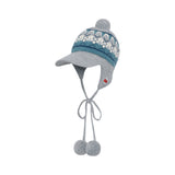 CHERRY BOHEMIAN POMPOM CAP [BLUE]